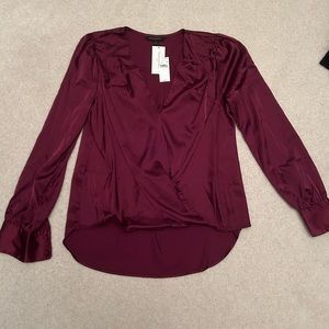 Banana Republic Burgundy Blouse Top size S